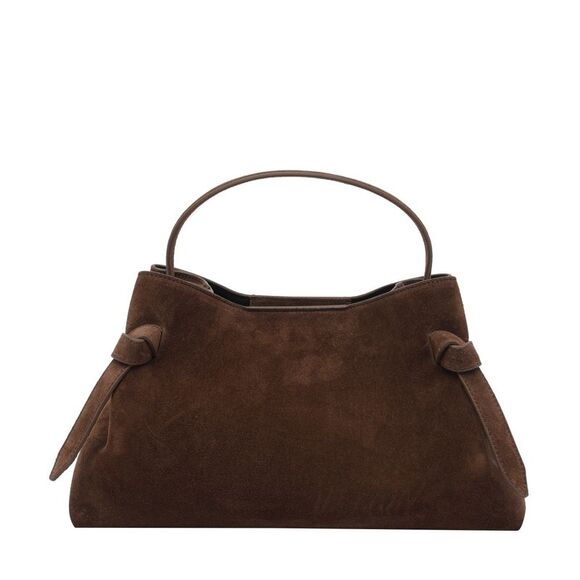 Yuzefi Women Suede Gyoza Handbag - Picture 3 of 4